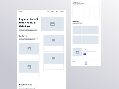 #Wireframe Zettasoft Agency - UX Design agency design ux ux design website wireframe