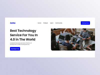 Section Header Zettasoft Agency agency design header ui webdesign