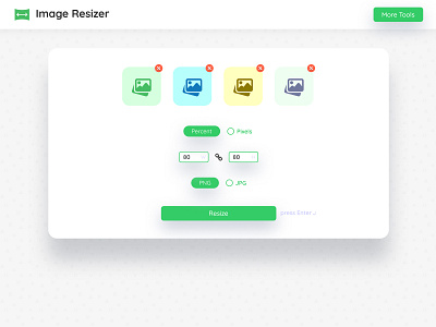 Image Resizer Minimalistic Look - Resize Multiple images