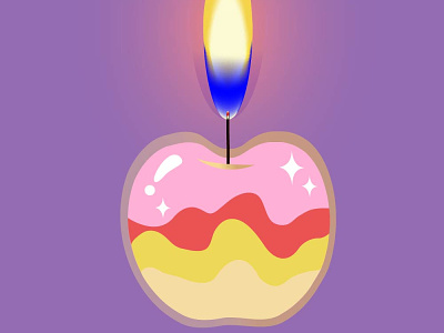 candle card design design fairy illustration magic taly warmly