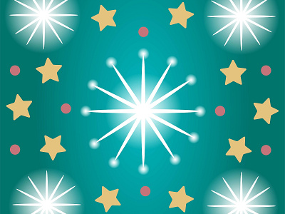 background card design icon illustration magic mood new year pattern print stars