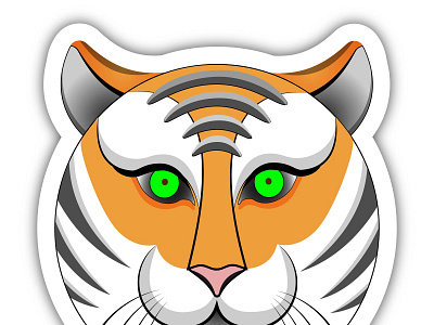 Symbol of the Year Tiger cristmas design gift holiday illustration magic mood new tiger yaer