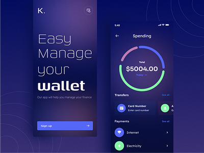 Wallet manager UI Concept 👛 app appdesign design designers dribbble dribbblers following trending trendy uidesign uiux ux uxdesign walletmanager