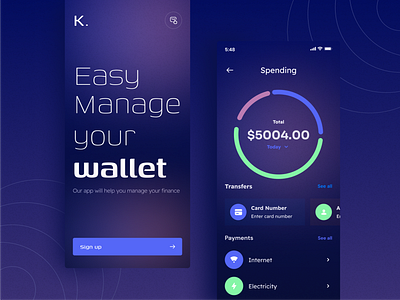 Wallet manager  UI Concept 👛