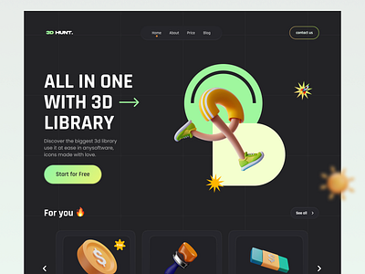 3D Library landing page