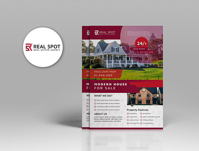 Real Estate Flyer 04 design flyer design flyers graphic design illustrator modern flyer design modern flyers real estate real estate flyers ui vector