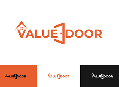 Real estate company logo 05 design door logo graphic design illustrator logo real estate real estate logo ui vector