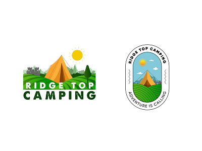 Camping logo Design adventure logo branding camping logo camping logo design design graphic design illustration illustrator logo logo design ui vector