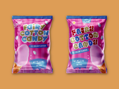 Fairy Cotton Candy | Package Design cotton candy design fairy graphic design illustrator label design logo logo design package design ui vector