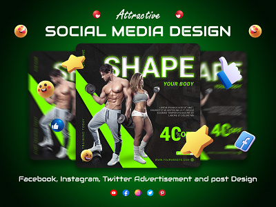 Social Media Advertisement For Gym