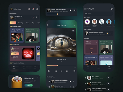 Music Player & Podcast App Design