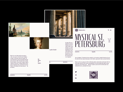 Mystical spb design mystic saint petersburg ui ux web