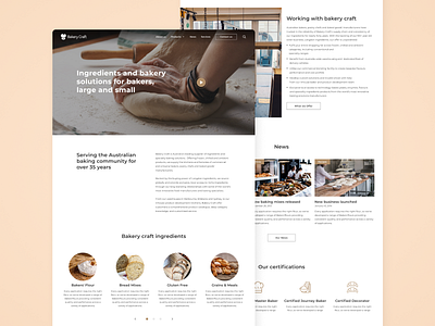 Bakery Landing Page bakery design figma interaction design landing landing page responsive design ui ux