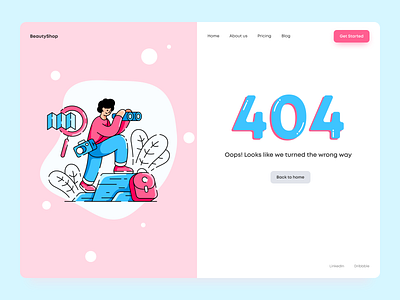 404 Concept Page Daily UI