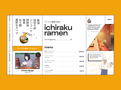 Concept for Ichiraku Ramen anime app branding design ichiraku ramen japan minimal naruto ramen ui ux web