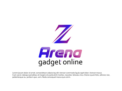 "Z -Arena Gadget Online" Branding Logo design logo