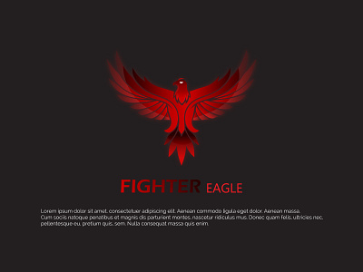 "FIGHTER eagle" Logo Design brand design design illustration logo vector