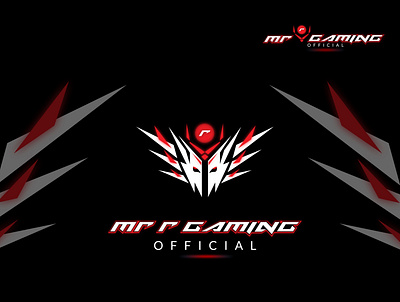 Mr R GAMING Youtube OFFICIAL logo brand design brand design branding design illustration logo vector