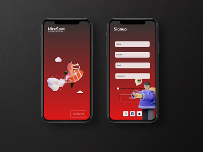 Signup Screen app app design app designers branding ui uidesign uiux userexperience userinterface ux