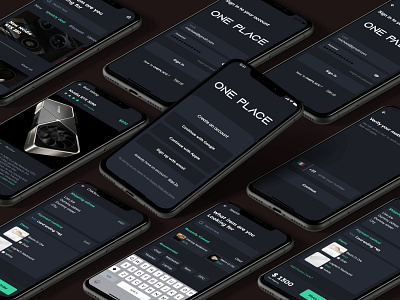 oneplace app app design app designers design minimal uidesign uiux userexperience userinterface ux