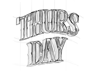 Quick type for ‘Thursday’ graphic graphic design lettering typography vietnam