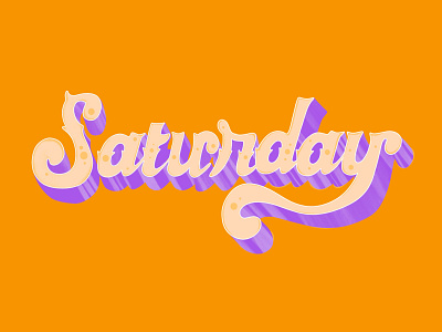 Saturday Lettering