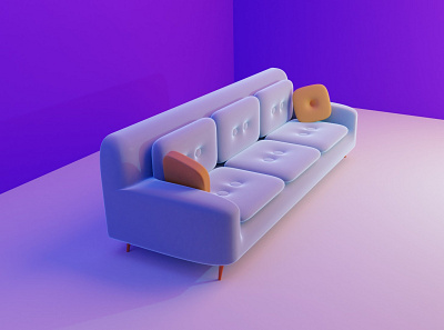 Sofa 3D blender blender3dart graphic graphic design vietnam