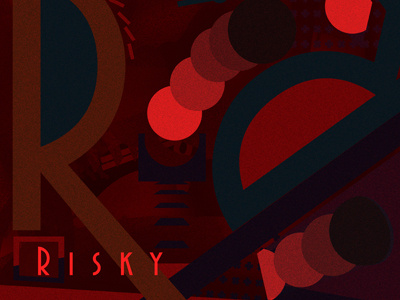 R Risky #30daystypography graphicdesign poster risky