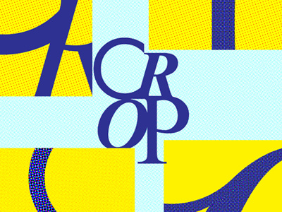 Typography with the letter C - Crop behance crop graphic poster project typography