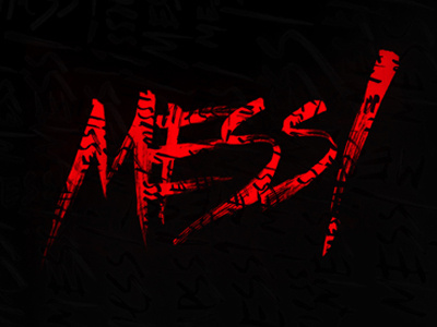 Mess! lettering typography