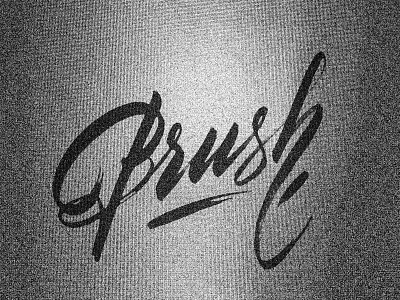 "Brush" brush graphic graphic design lettering typo typography