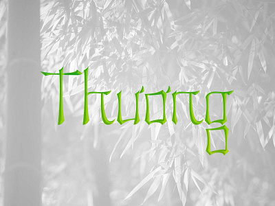 Thương - Love in Vietnamese font viet vietnamese