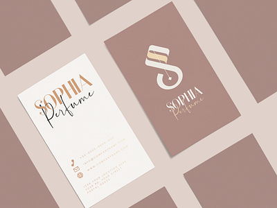 Sophia Perfume Logo and Color Palette Design