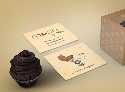 Moon by Mahsa Pastry character design color palette font logo logotype packaging pattern design slogan visit card