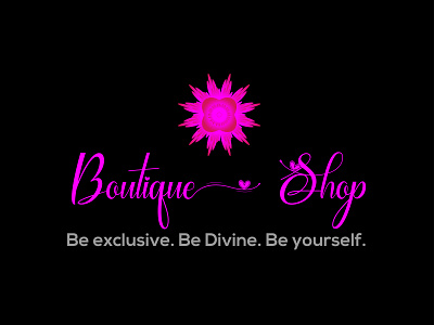 Boutique shop logo, business logo, fashion house logo