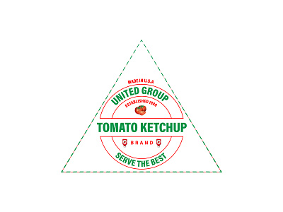 VINTAGE STYLE LOGO, TOMATO KETCHUP LOGO 3d apps icon branding burger graphic design illustration kfc logo logo design logos tomato ketchup typography ui vector vintage vintage logo
