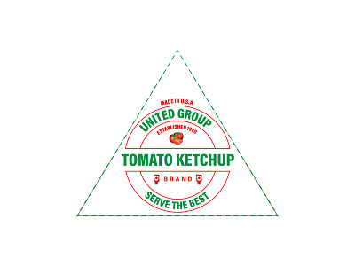 VINTAGE STYLE LOGO, TOMATO KETCHUP LOGO