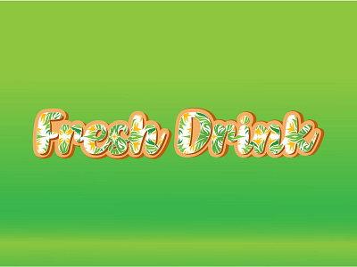 TYPOGRAPHY LOGO 3d apps icon brand identity colorful creativie dribbble fresh fresh juice gradient graphic design illustration logo logos nature photoshop typography typography logo ui ux vector