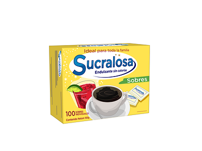 Sucralosa 110g azucar box café caja coffe endulzante family krotalon paquete producto sobres sugar