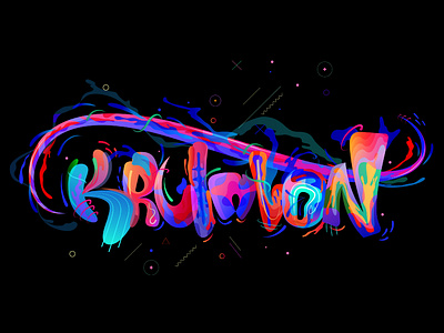 Krotalon liquid adobe digital ink graff grafitti illustration illustrator krotalon letter méxico natural nature space strokes