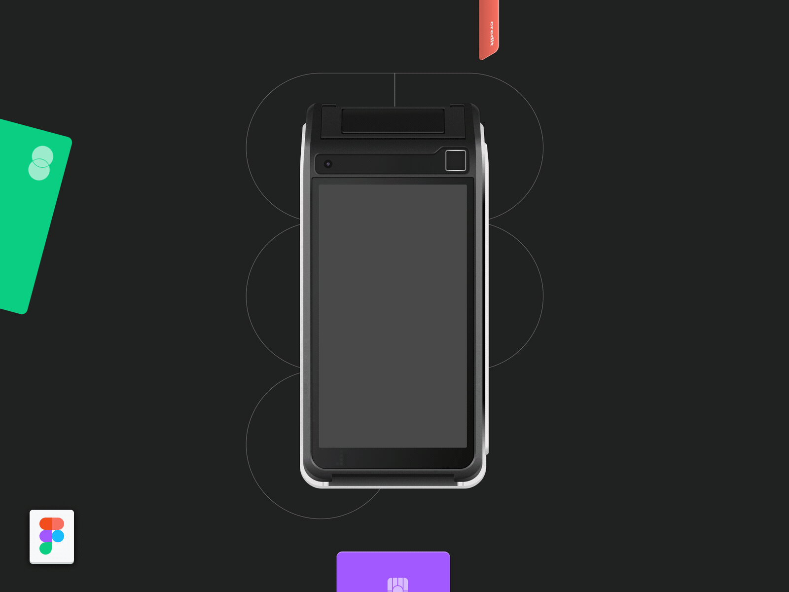 Payment Device Mockup – Saturn 1000