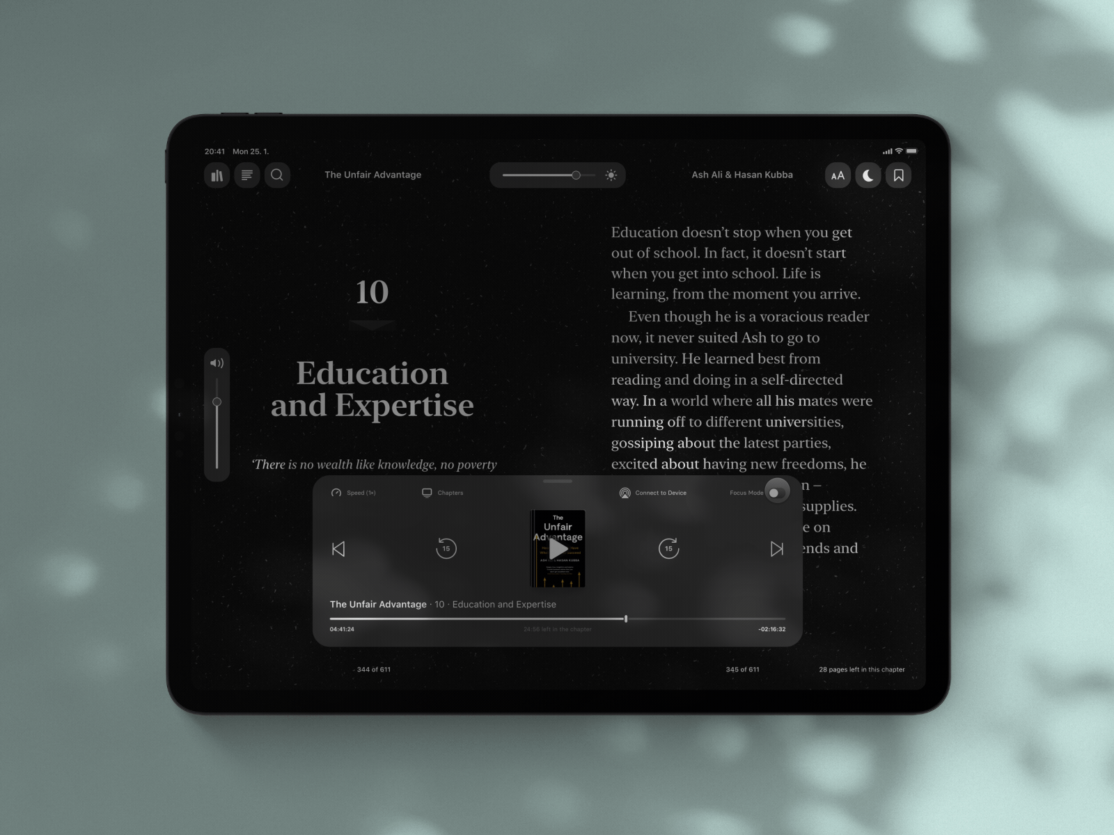 Kindle & Audible Integration | Dark audible audio book dark ebooks ibooks kindle protopie prototype