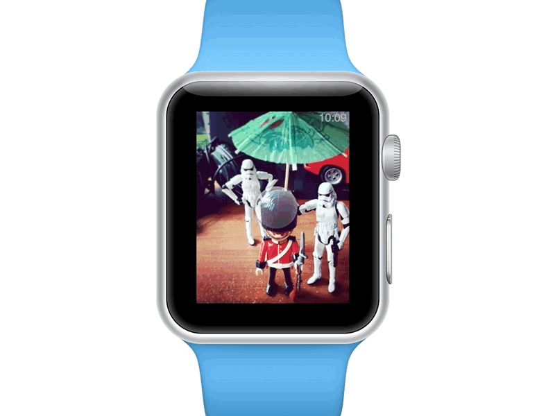 Slingshot Confirmation for Apple Watch confirmation dialog slingshot drag prototype framer.js watch wearable photos apple watch