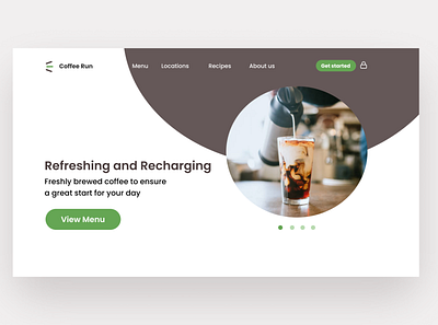 Daily UI coffee landing page app dailyui dailyuichallenge design logo minimal ux