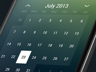 Month Calendar Widget android holo