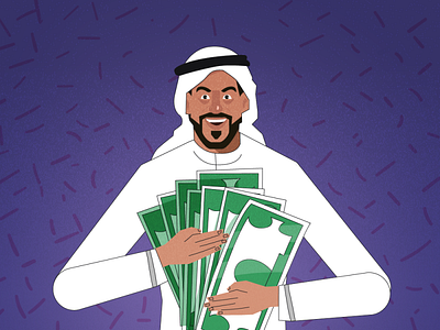 money money arab character charactersdesign concept illustrations illustrator