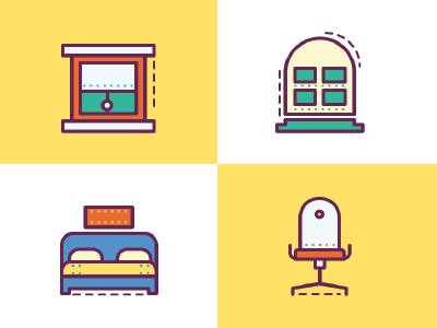 furniture icons illustrator