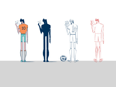 football player arab character illustrations illustrator