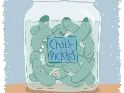 Chill Pickles design digital illustration illustration procreate