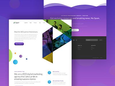 SEO Agency Landing Page Concept agency illustration landing page seo ui ux web